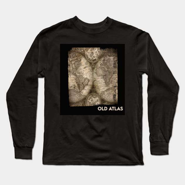 Old Atlas Long Sleeve T-Shirt by Design Knight